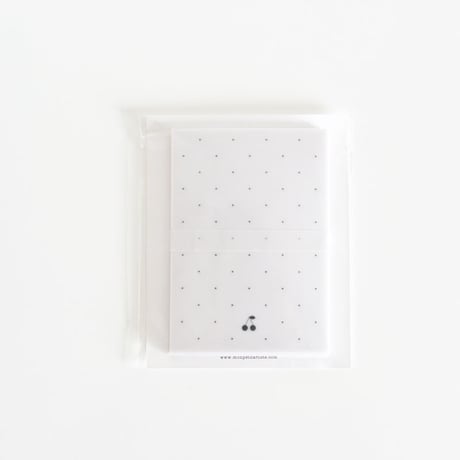台紙 ★ Carte cerise à pois 30枚/縦型/横型 トレーシングペーパー