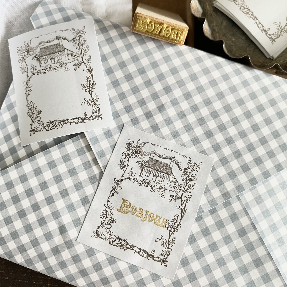 クリックポスト】 10枚 ☆ ラッピングペーパー A3 maison de campagne