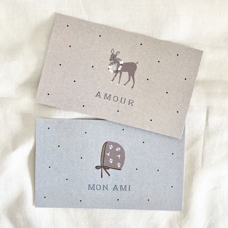 M-87 messagecard ★ Bambi & Bonnet  24枚