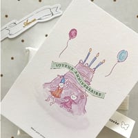 ポストカード ♡  JOYEUX ANNIVERSAIRE   3枚入り
