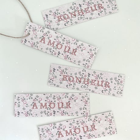 T-48 tag  le printemps タグ BONHEUR/AMOUR20枚