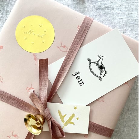 petite étoile Noël gold★ sticker シール18枚
