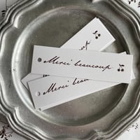 T-57 mini tag  petit cerise Merci beaucoup 25枚