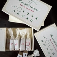スタンプセット Mon petit numero petit-set ミニナンバースタンプセット