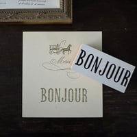 Mon petit STAMP スタンプ MS-NC011 BONJOUR