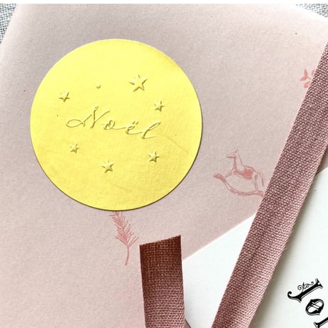 petite étoile Noël gold★ sticker シール18枚
