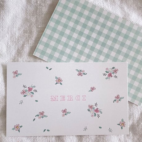 M-148 messagecard ★  Bonjour mon petit jardin♡ 25枚/50枚/100枚