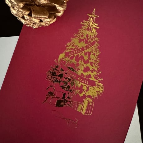 カード ♡  sapin de Noël ♡ 封筒つき