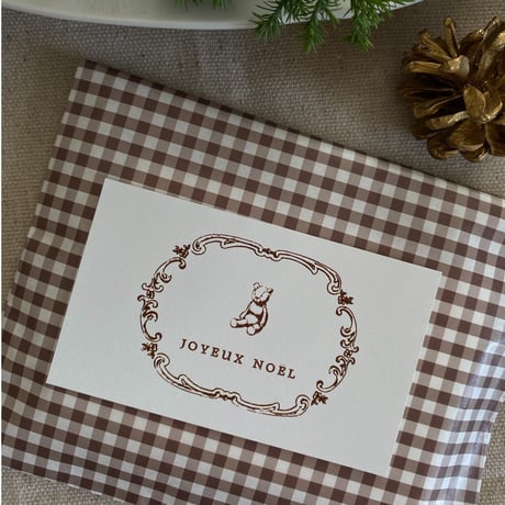 N-140 messagecard ★ 𝐀𝐔 𝐁𝐎𝐍 𝐕𝐈𝐄𝐔𝐗 𝐓𝐄𝐌𝐏𝐒 テディベア JOYEUX  NOEL 24枚