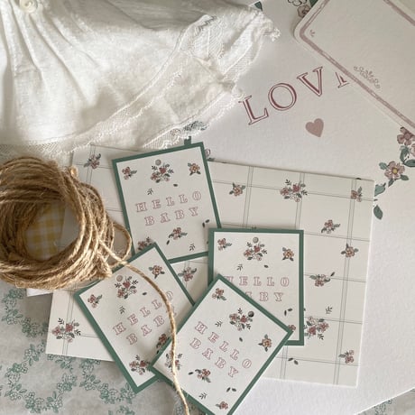 mini tag  Bonjour mon petit jardin HELLO BABY♡ 20枚