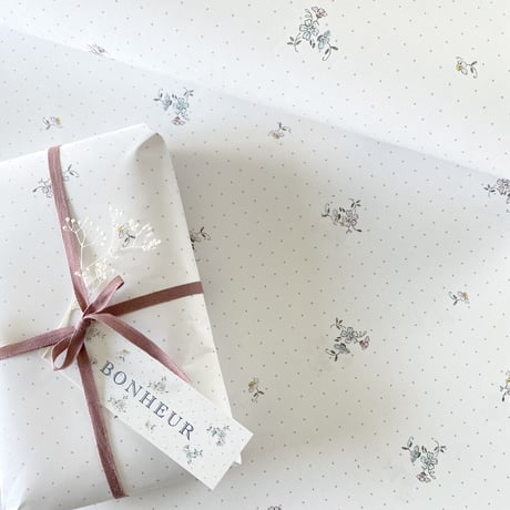 【ゆうパック】50枚  ★ wrapping paper A3  mercerie petit fleur