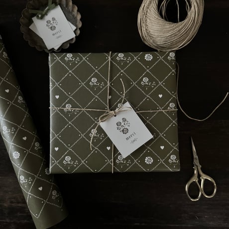 【クリックポスト】10枚 ★ wrapping paper A3 fleur automnale
