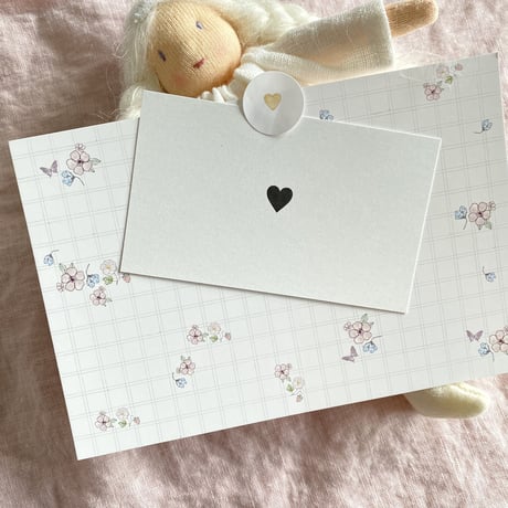 ポストカードサイズ カード★ Panier de fleurs  15枚