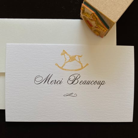 mon petit tampon スタンプ  木馬 Cheval à bascule