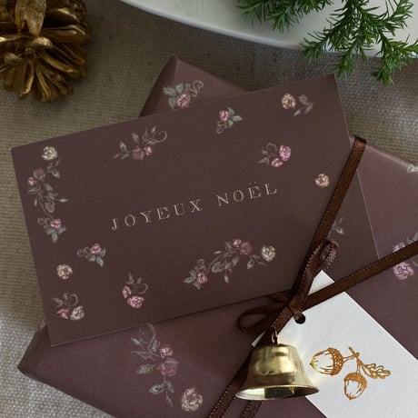 N-143 messagecard ★ Rose d’automne JOYEUX  NOEL 24枚