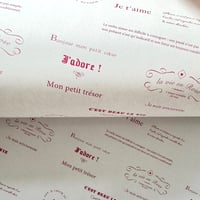 【ゆうパック】ラッピングペーパー  A3 Je t'aime ジュテーム♡ 10枚/30枚/50枚/100枚