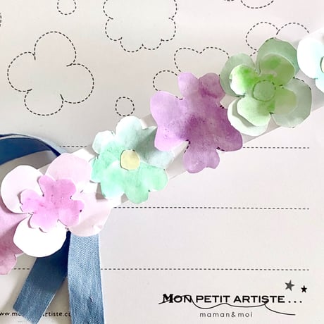 【 jpg 】Mon petit Coloriage   お花のかんむり☆