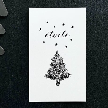 N-42 messagecard ★  Sapin sous les étoiles 25枚
