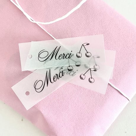 T- 75 mini tag  Cerise Merci トレーシングペーパー  30枚