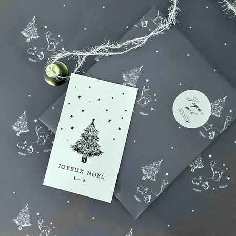【クリックポスト】 10枚 ★ wrapping paper A3   Les amis de la forêt