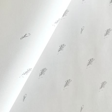 【ゆうパック】 100枚★ wrapping paper A3    petit muguet