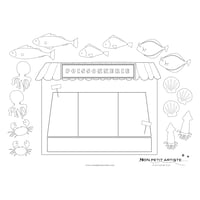 【 jpg 】Mon petit Coloriage   おさかなやさん☆