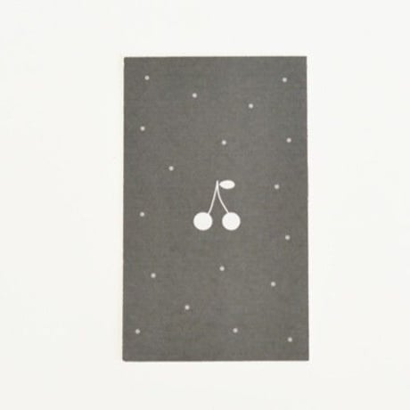 M-47  messagecard ★ Carte cerise à pois (gris) 25枚