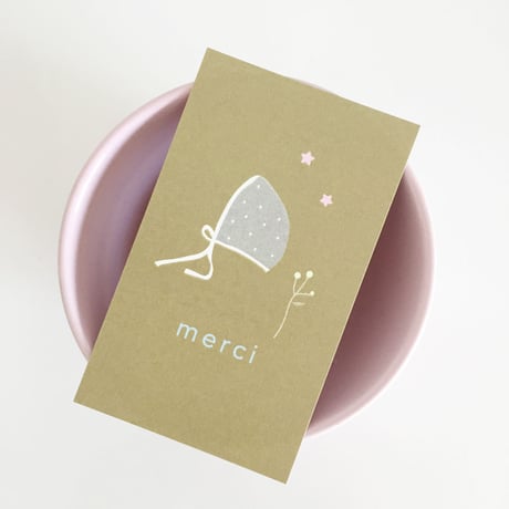 M-31 messagecard ★ Bonnet 25枚 moutarde/violette