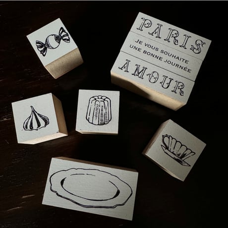 Mon petit STAMP スタンプ  🇫🇷パリのお菓子屋さん 全8種