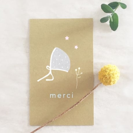 M-31 messagecard ★ Bonnet 25枚 moutarde/violette