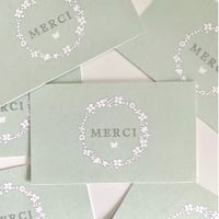 M-108 messagecard ★ couronne de fleur 25枚 vert