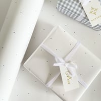【ゆうパック】 ラッピングペーパー  A3 maison de campagne d'été /petit pois プチドット 水色 10枚/30枚/50枚/100枚