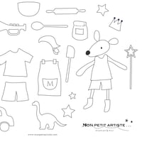 【 PDF 】Mon petit Coloriage   ムッシューねずみくん 男の子