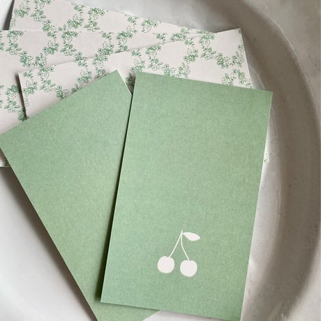 M-35 messagecard ★ cerise vert 25枚