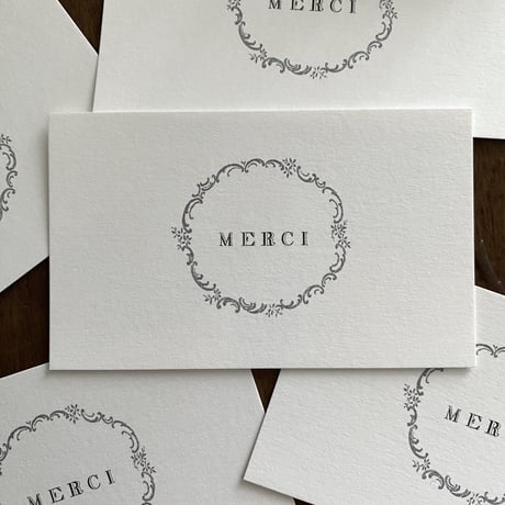M-147 messagecard ★  classique MERCI 25枚/50枚/100枚
