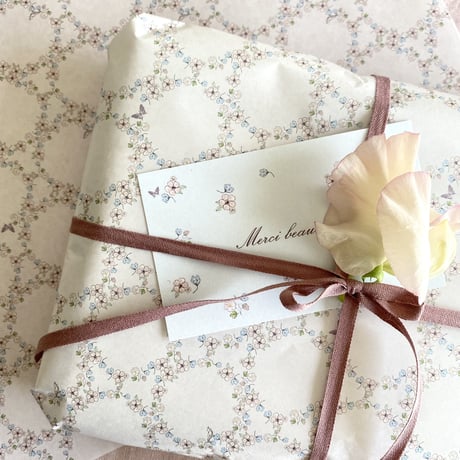 M-132 messagecard ★ Mon petit fleuriste  Thank you/Merci beaucoup   計24枚