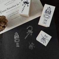 Mon petit STAMP スタンプ Noël★Casse-Noisette くるみ割り人形/ねずみの王様/キャンディケーン