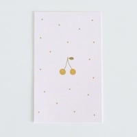 M-47  messagecard ★ Carte cerise à pois (rose) 25枚