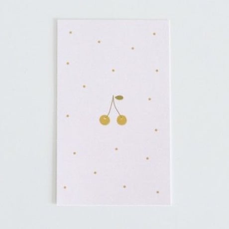 M-47  messagecard ★ Carte cerise à pois (rose) 25枚