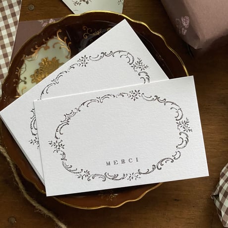 M-145 messagecard ★ frame classique MERCI 25枚