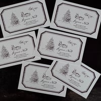 messagecard ★  Noël Les petits amis de la forêt 25枚/50枚/100枚