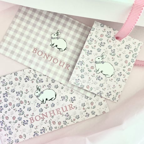 T-51 mini tag  Bonjour monpetit lapin♡ 20枚