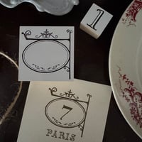 Mon petit STAMP スタンプ Parisの看板 MS-077