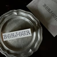 Mon petit STAMP スタンプ MS-026 BONJOUR