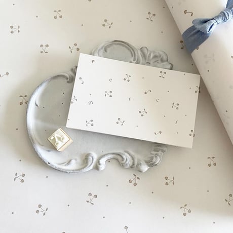 【クリックポスト】10枚 ★ wrapping paper A3  fée fée fabric別注カラー チェリー柄