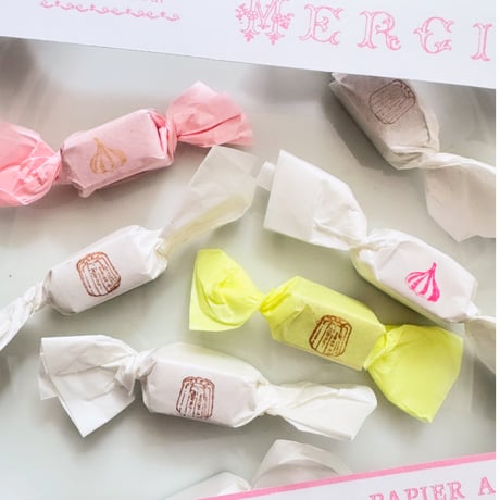 petit tampon  ミニスタンプ cannelé/meringue/ petit lapin/ couronne/ ruban