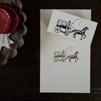 Mon petit STAMP スタンプ MS-NC014 on y va  馬車