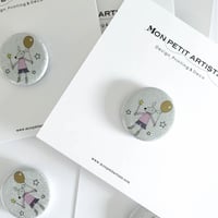 Monsieur souris   きらきら缶バッジ   1個