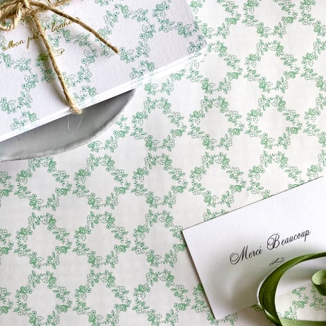【クリックポスト】10枚 ★ wrapping paper A3  Sur l' herbe