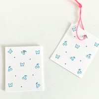 T-44 mini tag  petit cerise&papillon 20枚